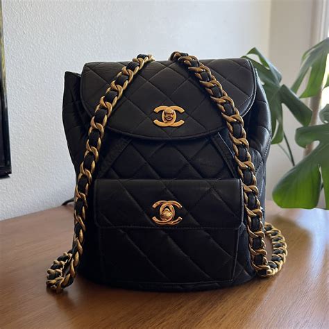 chanel vintage backpack replica|authentic chanel backpack.